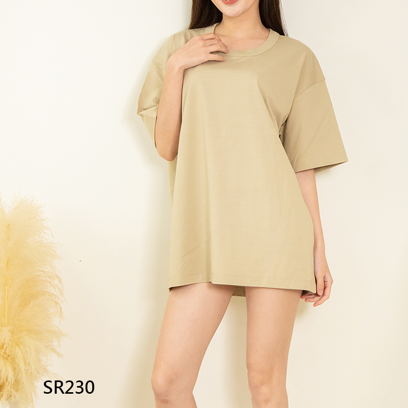 SR230 頂級重磅寬版落肩涼感抗菌T恤款式 4